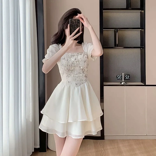 Летняя модная юбка, приталенный корсет, платье, подходит для подростков, китайский стиль