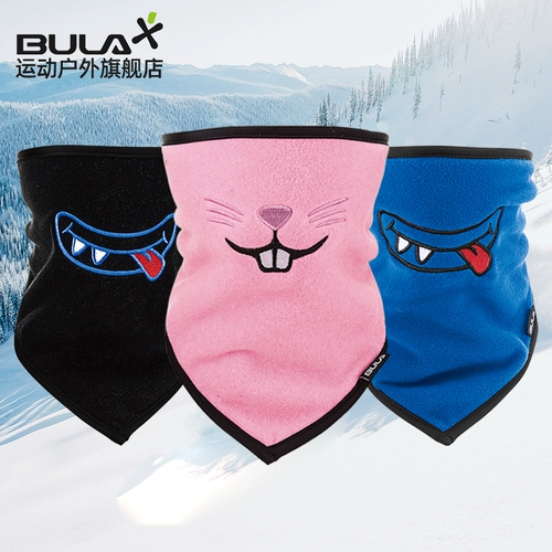 Детская мультяшная лыжная маска, шарф, быстросохнущая удерживающая тепло шапка