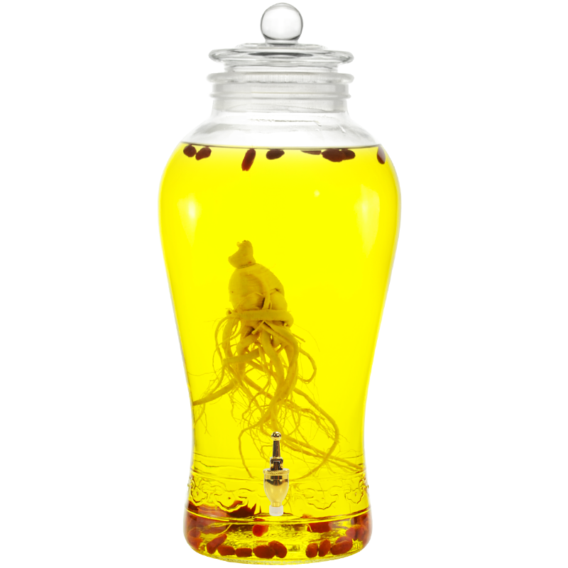Thickened Household Ginseng Sealed Wine Can with Faucet