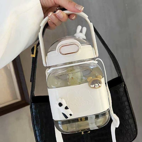 Вместительный и большой портативный летний милый термос, ведро, 2000 мл