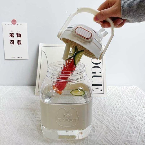 Вместительный и большой портативный летний милый термос, ведро, 2000 мл