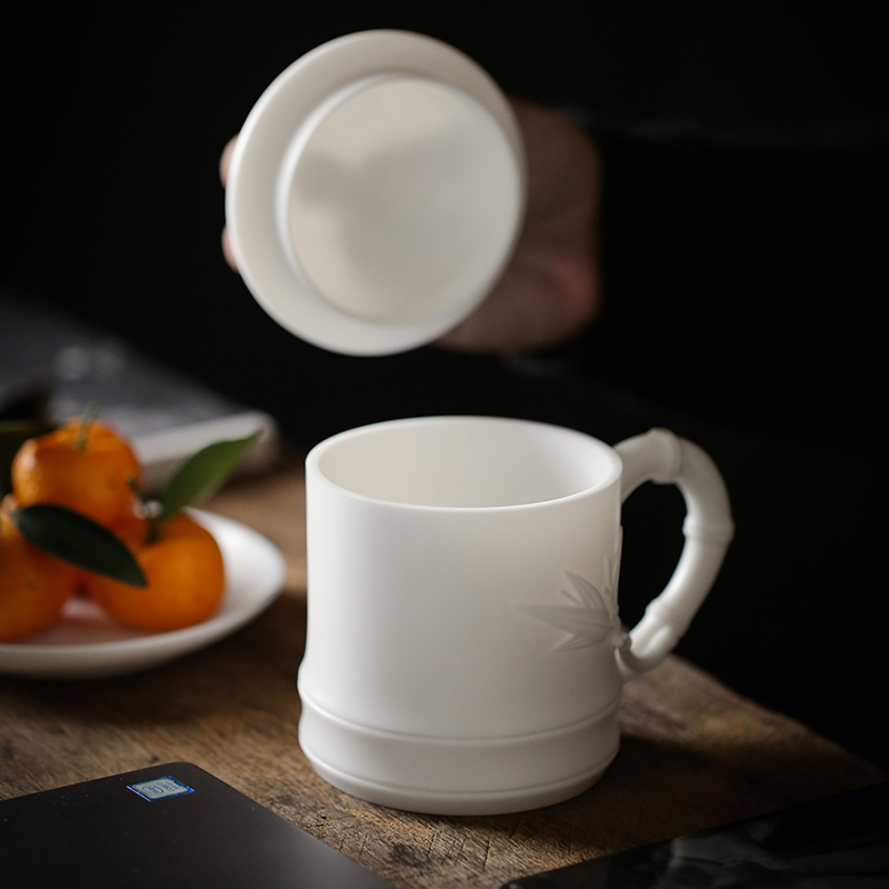 SIAN Ceramic Mark Cup with covered teacup Personality creative office cup large capacity water cup customized