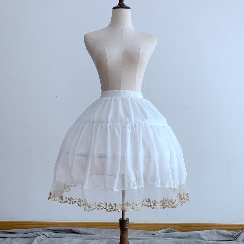 Skirt Support Lolita Adjustable Fish Bones Support Roleta Daily Violence Carmen Lace lace dress with long version of fluffy dress