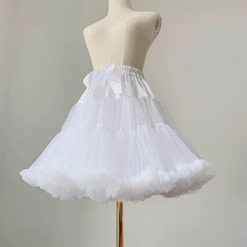 45CM daily violent lolita skirt marshmallow cloud skirt supports Lolita yarn skirt