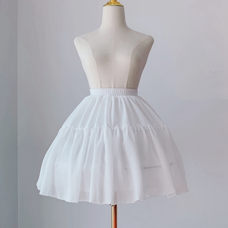 Skirt Brace Fishbone Roleta Lolita Can Regulate Violent Lining Skirt Soft Girl Half Body Dress Cosplay Spring Summer Cool