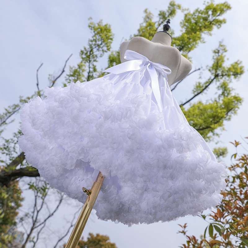 Skirt bracing lolita cloud skirt bracing Lolita gauze skirt daily violent soft gauze boneless petticoat marshmallow jk summer