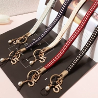 Apple, vivo, huawei, oppo, мобильный телефон, ремешок, брендовый бейджик для ключей, цепочка, вожжи поводок, совместимая подвеска, 49см, в стиле Шанель, популярно в интернете, анти-кража