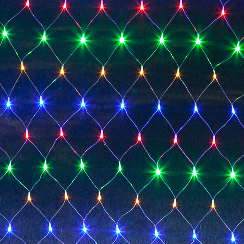 LED net lights Fishing net lights color lights flashing lights full of stars for the New Year outdoor waterproof Spring Festival tree decoration mesh lights