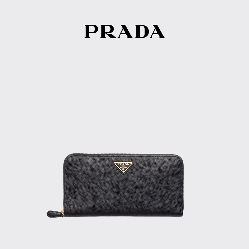 Prada Women's Large Saffiano Cow Leather Long Wallet