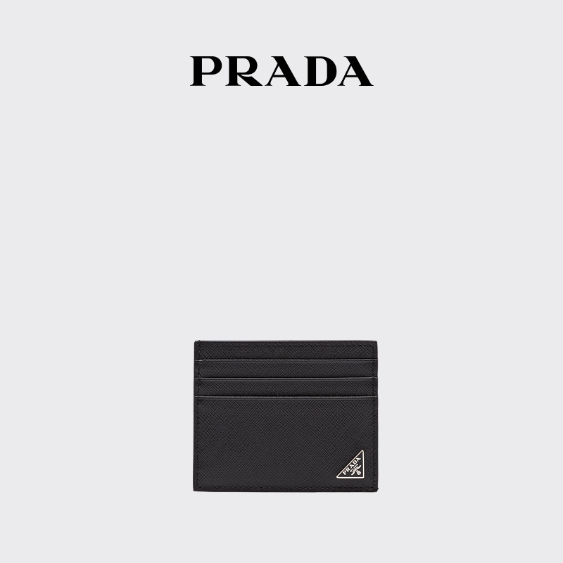Prada Men's Saffiano Cow Leather Card Holder