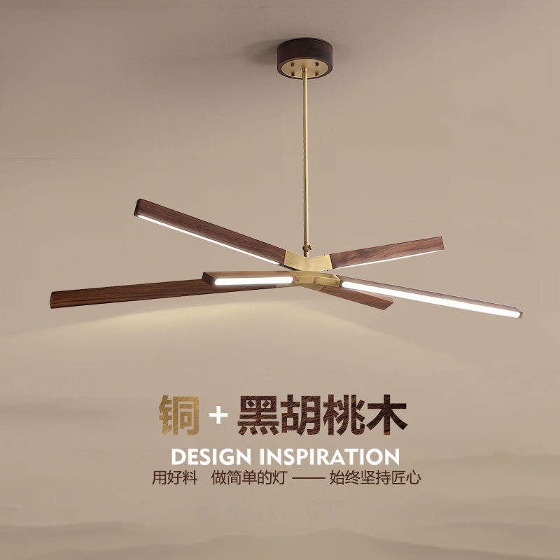 (Spring in Viewing Wood-Jacstraight) New Chinese Living Room Chandeliers Designer Art Minima Modern Walnuts Wood Lamps