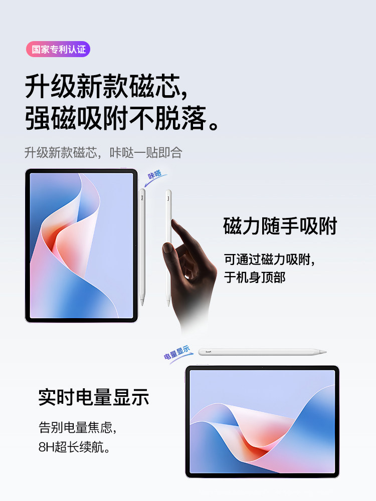 Gax Three-Generation Tablet Stylus Matepad11 Capacitive Pen Suitable for Huawei Matepadpro Touch Pencil Second Generation Universal Pro Anti-Accidental Touch Screen Pen Air Hand-Drawing Mpencil