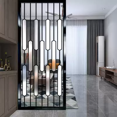 Nordic simple modern glass screen partition wall bedroom living room dining room decoration home frosted craft customization
