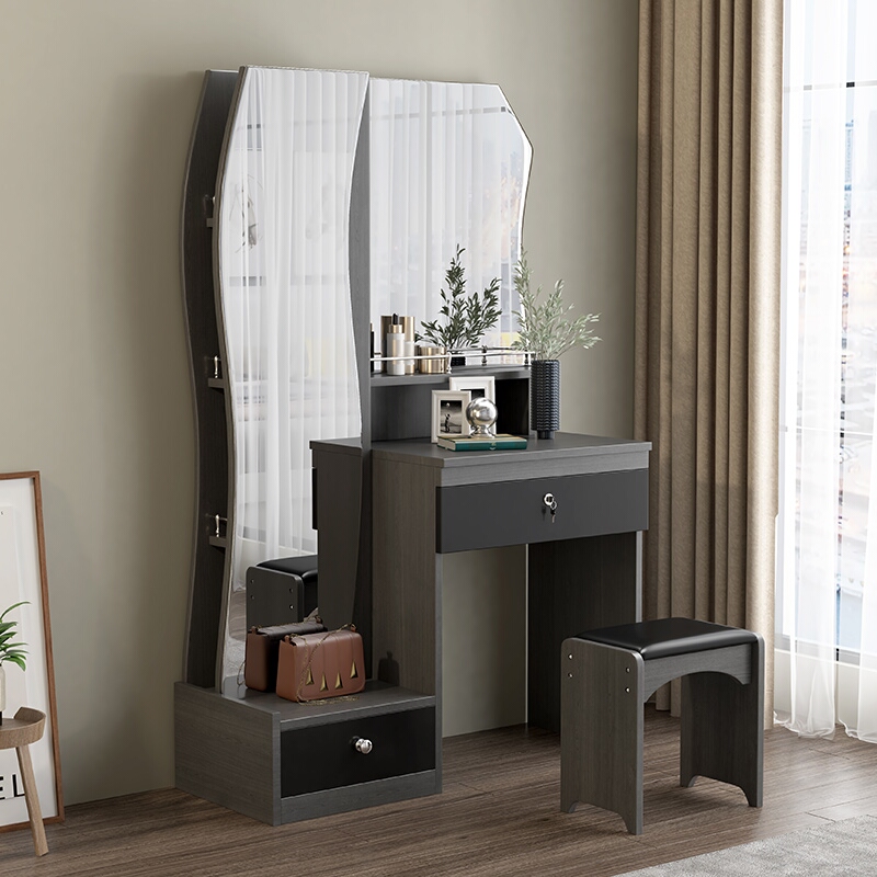 Nordic Makeup Desk Cabinet Integrated Bedroom Modern Minimalist style Light and luxurious net red postmodern make-up table