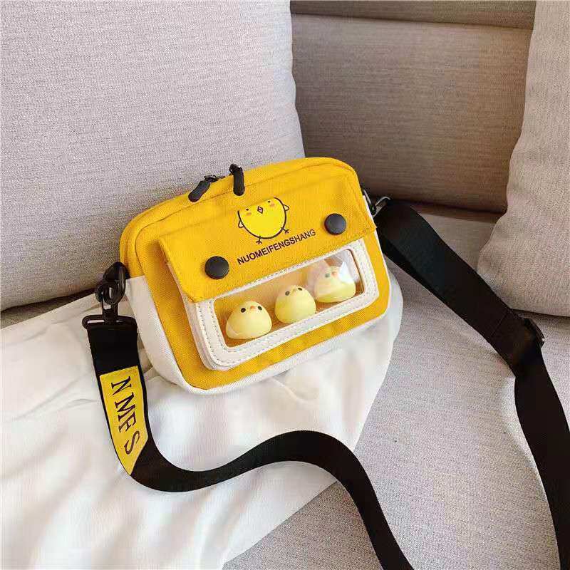 New net red sails bunk girls Han prints slanted satchel satchel student satchel bag Cartoon Bag Bag 2021