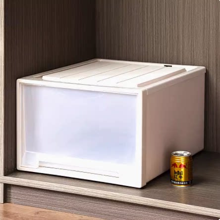 Plastic toy clothes containing box thickened large single layer of locker pull-out drawer-type clothing finishing box-Taobao