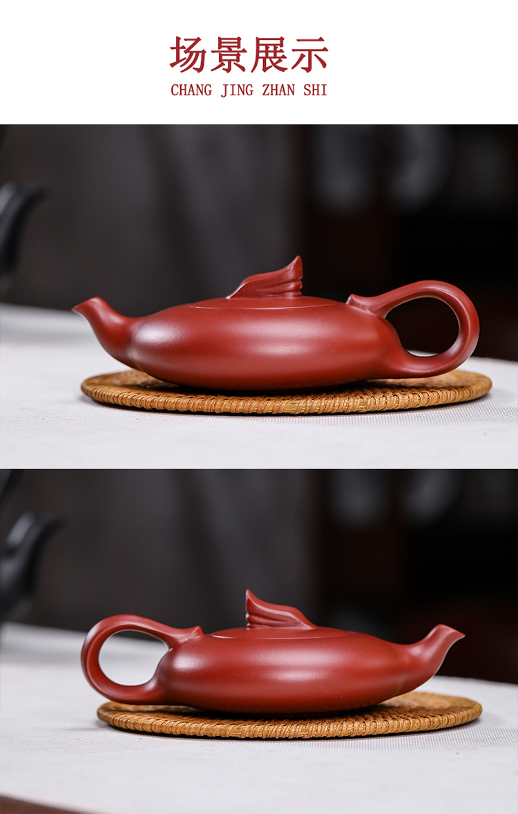 Yixing it pure manual teapot kung fu tea set smooth dahongpao bayonet 160 ml