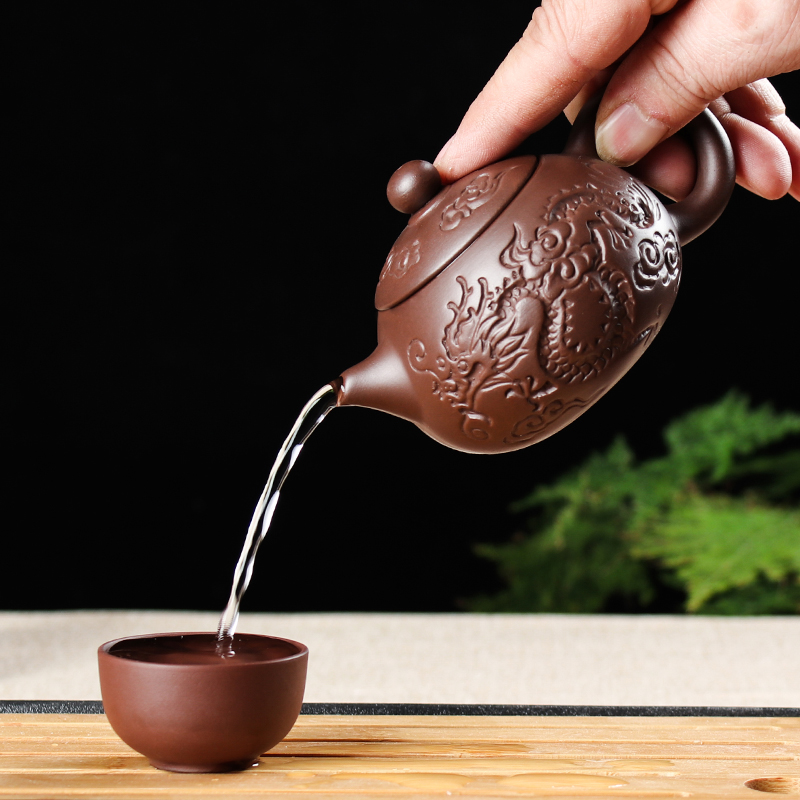 Package mail small capacity xi shi pot of yixing teapot manual filtering it antique teapot small kung fu tea set