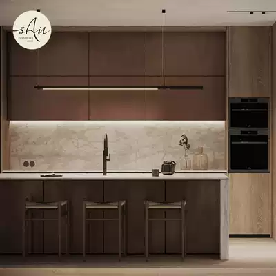 Xi'an overall cabinet customization Overall modern minimalist open kitchen integrated? Car whole house design and decoration custom-made