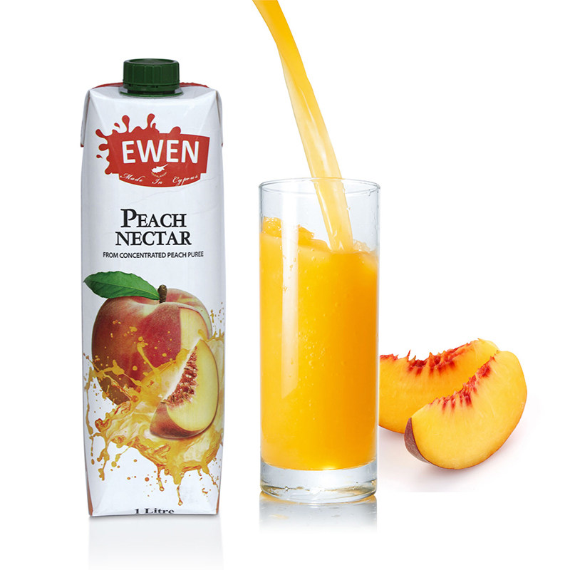 Cyprus Imports Imagery of Peach Juice Drink 1L Bottle Home Wedding Dinner Party Health Drinks Juice