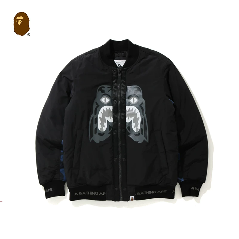 Демисезонная теплая кофта с длинным рукавом BAPE, камуфляж, джacket с молнией, тигр, принт