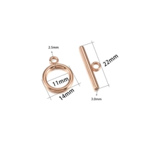 Из нержавеющей стали, золотой, розовое золото, 3mm