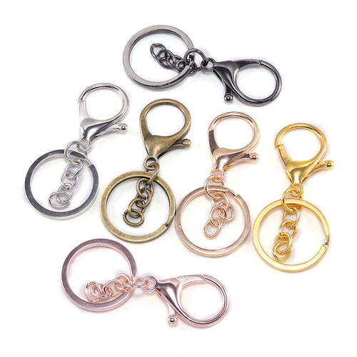 Брелок, цепь, аксессуар, металлические аксессуары, металлический комплект, 3см, 3 предмета