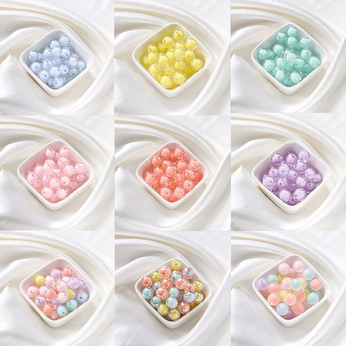 Акриловые прозрачные матовые бусины, браслет из бисера ручной работы, аксессуары