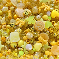 Желтые бусины, широкая цветовая палитра, 20 грамм