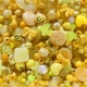 Желтые бусины, широкая цветовая палитра, 20 грамм