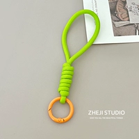 Зеленое + оранжевое эластичное кольцо