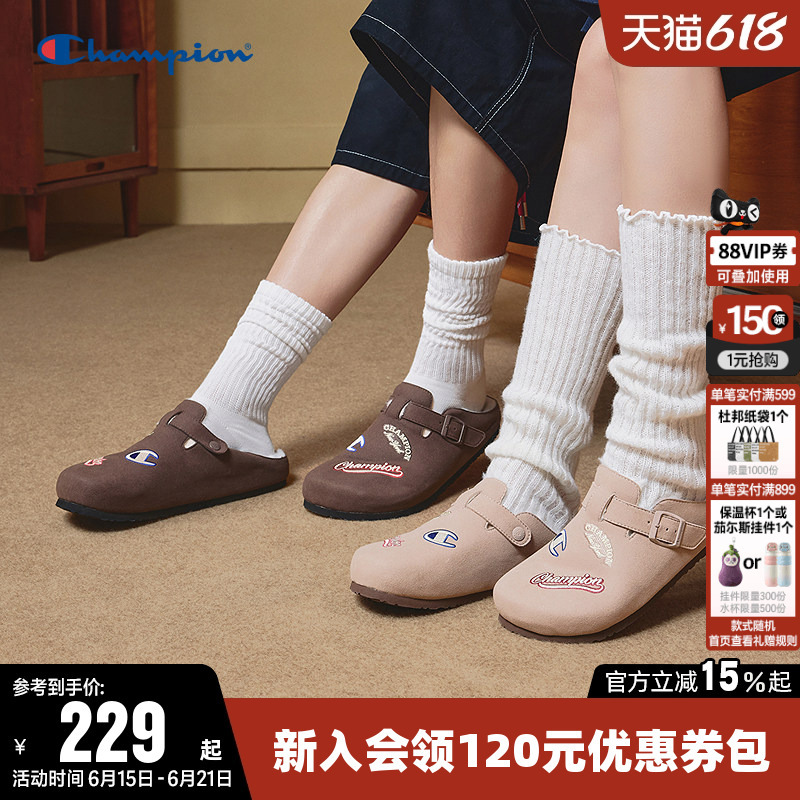 Champion Birkenstock Half-Slipper Winter New Style for Women and Men, Couple's Fleece-Lined Slip-On Sports Casual Shoes Champion Birkenstock Half-Slipper Winter New Style for Women and Men, Couple's Fleece-Lined Slip-On Sports Casual Shoes