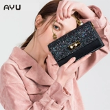 Звездное небо, блестки для ногтей, цепь, сумка на одно плечо, сумка через плечо, 2020, популярно в интернете, изысканный стиль