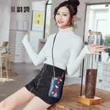 Маленькая сумка через плечо, милый кошелек, 6 дюймов