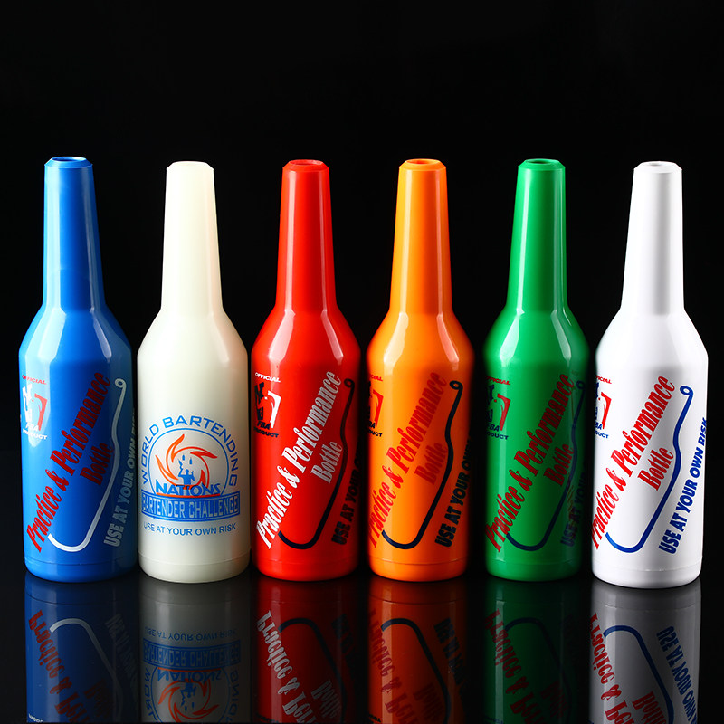 Practice bottle intonetician Skilled Florist Style of Wine Dresser Practice Bottle Tossed bottle Bar Performance Room Performance Bottle Plastic Wine Bottles