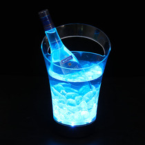 Luminous ice bucket Creative LED champagne bucket Beer bucket KTV bar household commercial Acrylic portable ice bucket