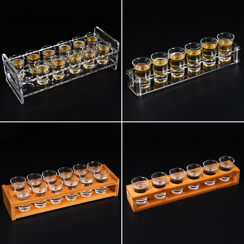 Bomb cup set white glass shot Cup swallow cup b52 cocktail small glass cup holder ktv bar bartender cup holder