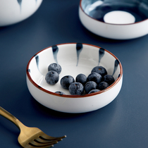 View-All-Day-Style Ceramic Small Taste Dish Cutlery Large Soup Spoon Dip Saucepan Plate Home Seasoned Dish Seasoning Small Saucer