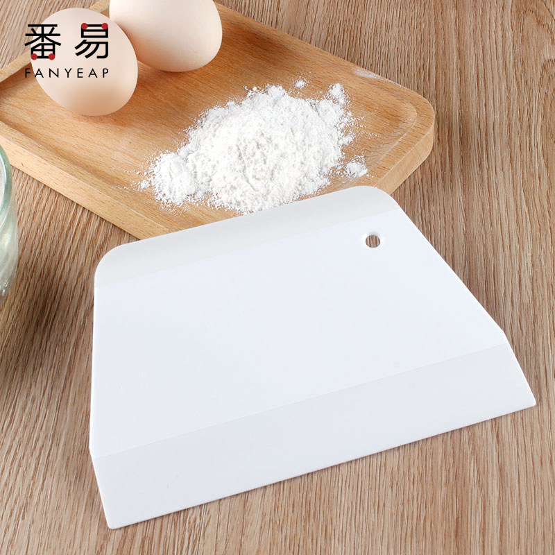 Baking scraper plastic household scraper scraper scraper tool kitchen steamed bread cake sausage powder scraper silicone noodle knife