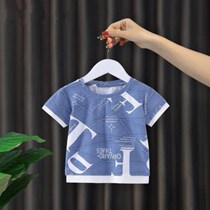 Shnubi male baby short sleeve 2022 new summer loaded boy fitted boy short sleeve pure cotton T-shirt sympathetic to the ocean