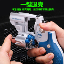 SKY sky bailiff double action small revolver soft bullet gun continuous firing alloy can launch toy mini model gun