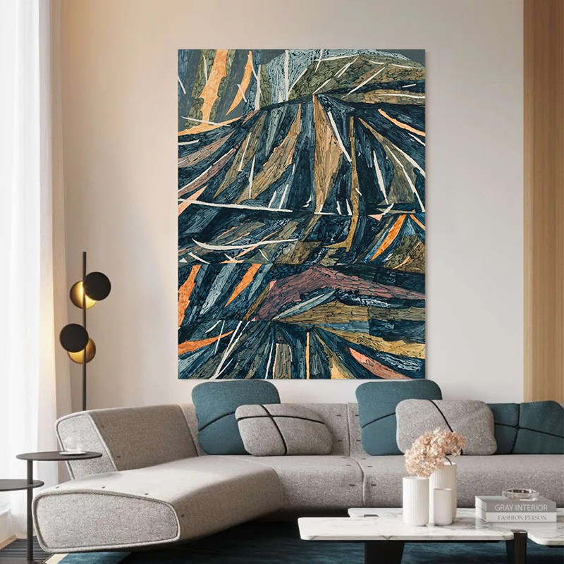 LWD ART original painting ) Limit - silence abstract wind abstract painting of modern masonry living room decoration painting