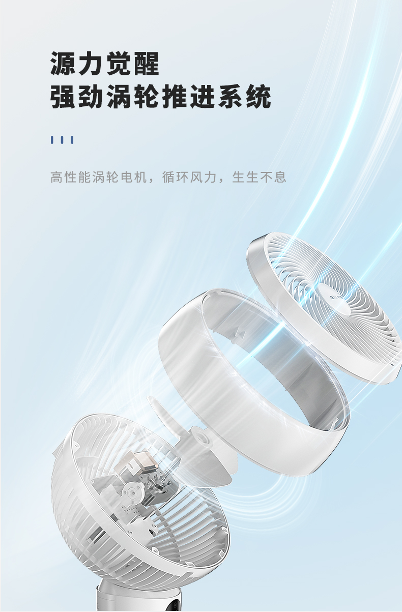 赛特思 立式空气循环扇 久吹不头疼 图5