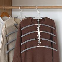 Provincial space Multi-functional multilayer hanger hooks Magic Home Wardrobe Containing Theorizer Hanging Clothes Rack Folding Brace