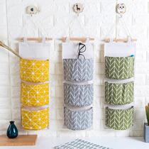Nametchen cloth art containing hanging bag hanging pocket for home wardrobe Dormitory Disposal Bag Door Rear Wall Wall-mounted Headboard Debris collection