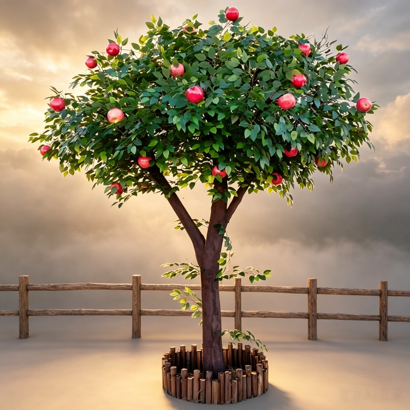 Large Indoor and Outdoor Ornaments, Simulated Fruit Apple Trees, Orange Persimmon Trees, Pomegranate Trees, Shopping Mall Stage Shooting Props Large Indoor and Outdoor Ornaments, Simulated Fruit Apple Trees, Orange Persimmon Trees, Pomegranate Trees, Shopping Mall Stage Shooting Props