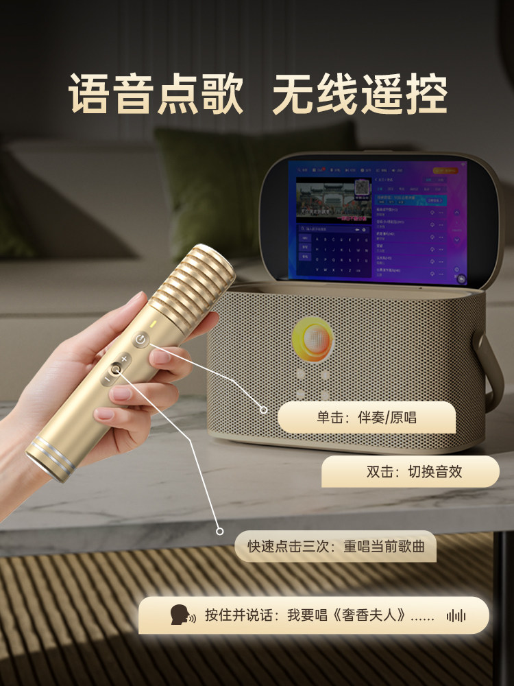 Smart Portable Ktv Aichangmei Bird Premium Edition Audio Set for Home Karaoke Singing Portable Karaoke Machine