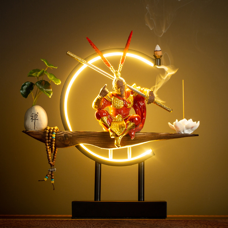 Creative Lightring Zen Fittings to Be Victory of Buddha Ceramic New Chinese Sealoway Living Room