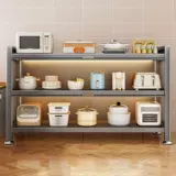 Кухонная полка, напольная, многослойная, расширенный шкаф для хранения, многофункциональная микроволновая печь, боковой шкаф для хранения еды