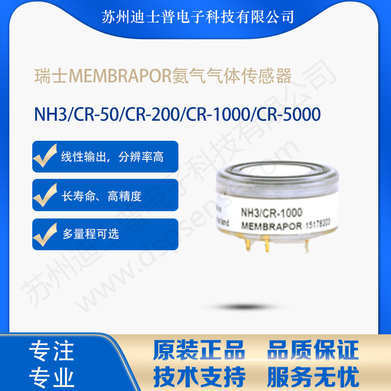 NH3/CR-200 CR-5000瑞士蒙巴坡membrapor  NH3氨气气体传感器